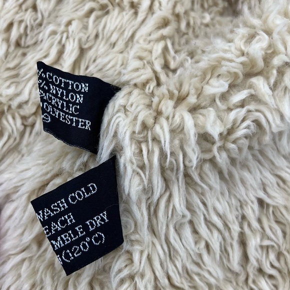 Vintage Y2K fur trimmed Steve Madden Tan Teddy Jacket - Picture 10 of 14